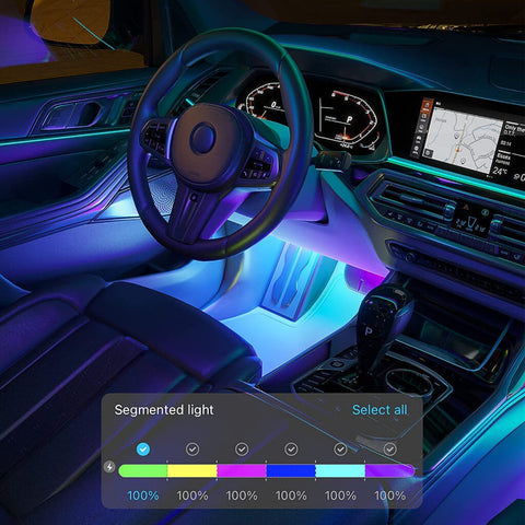 Govee Set Tira de Luces LED Inteligente para Carro RGBIC, H7090