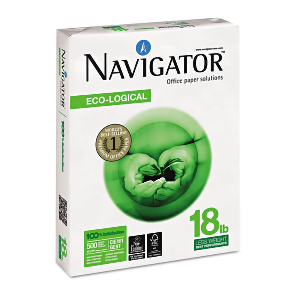 Navigator Caja de Resma 8 1/2 x 11, 500 Hojas, 10 Unidades
