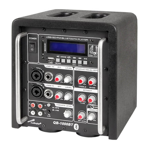Audiopipe Mezcladora Amplificada 300W, QB-1000BT