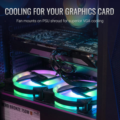 Aerocool Case para PC Gaming Torre Media RGB Falcon, ACCM-PV41143.11