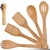 Alpine Cuisine Set Utensilios de Bamboo para Cocina (AI16589), 5 Piezas