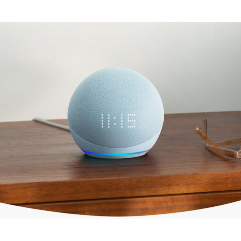 Amazon Parlante Inteligente Echo Dot con Reloj, 5ta Generación