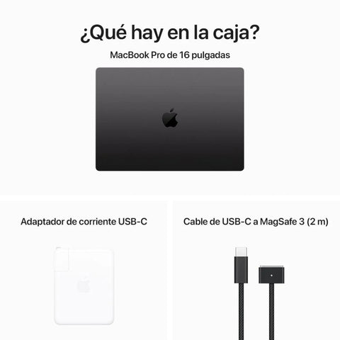 Apple Laptop 16'' MacBook Pro M3 Español 512GB, MRW23E/A