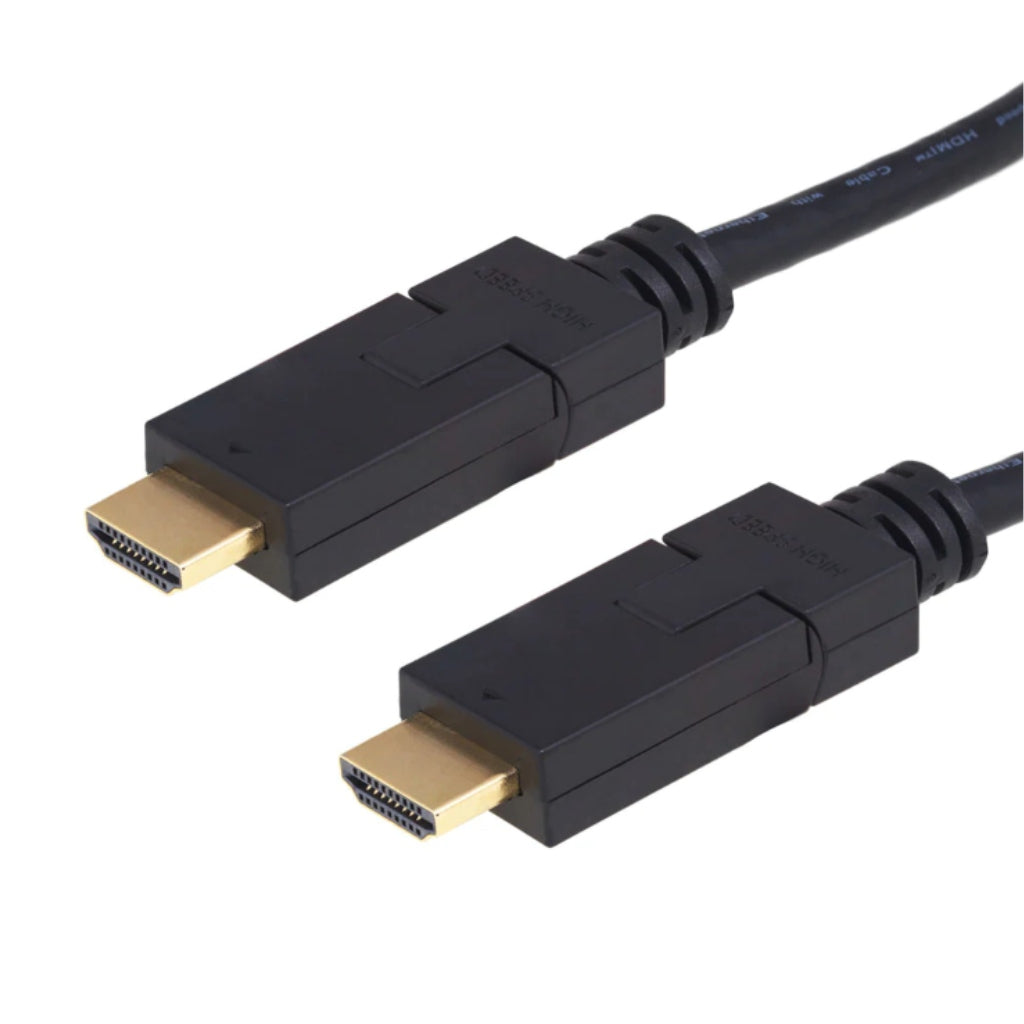 Argom Cable HDMI Macho a HDMI Macho Giratorio, 1.8 Metros