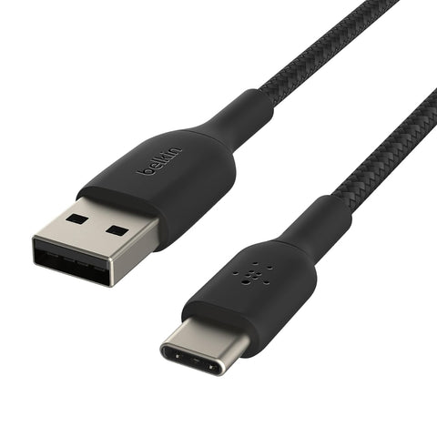 Belkin Cable Boost Charge Trenzado USB-C a USB-A, 1m (CAB002bt1MBK)