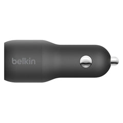 Belkin Cargador para Carro Dual USB-A/C 37W BoostCharge, CCB004btBK
