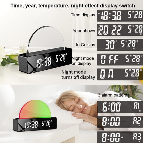 Miomu Reloj Despertador Simulación de Amanecer