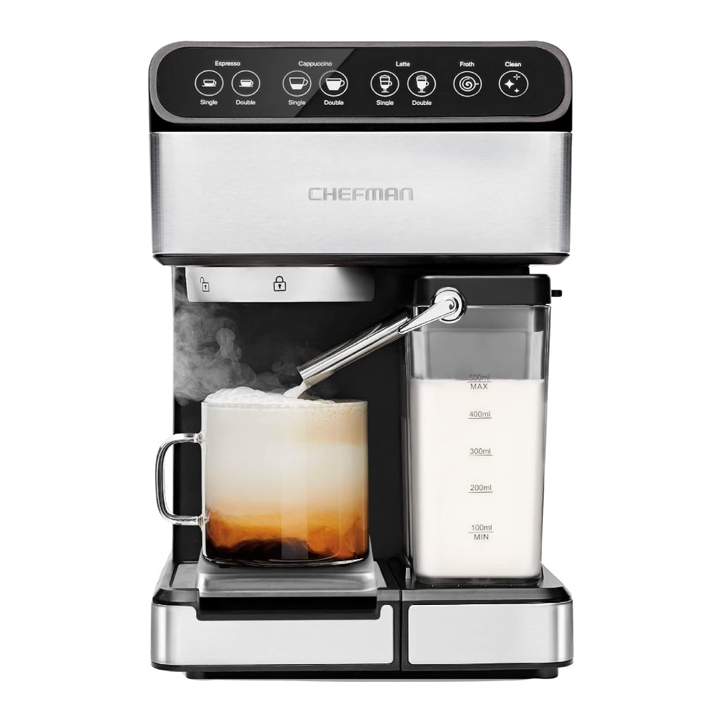▷ Chefman Máquina de Café Espresso Digital 6 en 1 (RJ54