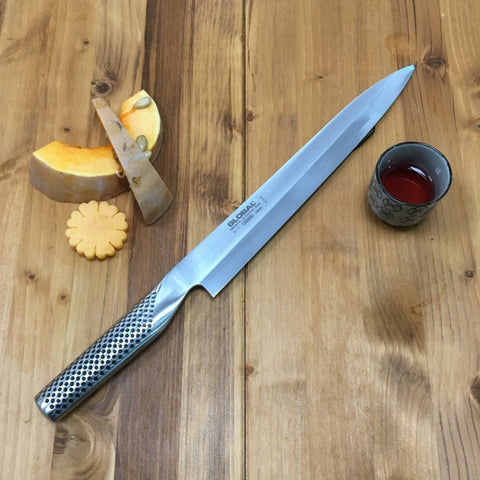 Global Cuchillo Yanagi Sashimi para Diestro, 25 cm