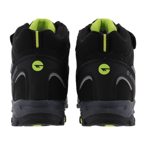 Hi-Tec Zapatos para Hinking Blackout Mid Jr Wp Negro/Verde, para Niño