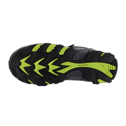 Hi-Tec Zapatos para Hinking Blackout Mid Jr Wp Negro/Verde, para Niño