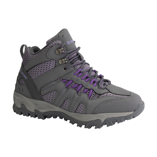 Hi-Tec Zapatos para Hiking Santa Cruz Trek Mid Gris/Violeta, para Mujer