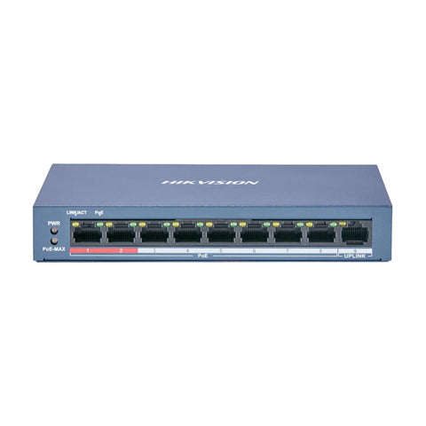 Hikvision Conmutador POE Gigabit Ethernet 9 Puertos (DS-3E0109P-E/M)