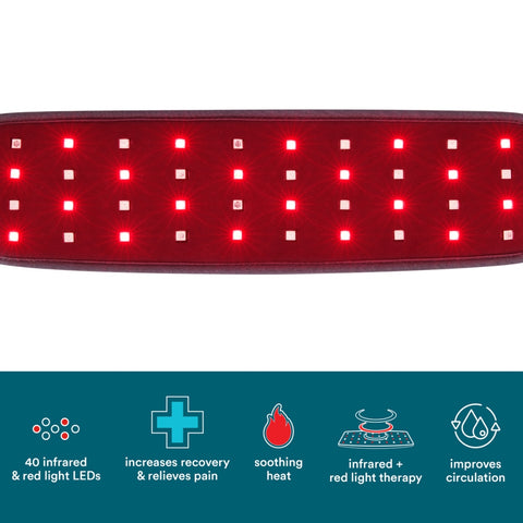 Homedics Cinturón Masajeador para Terapia de Dolor con Luz Roja e Infrarrojos (IFR-100HJ)