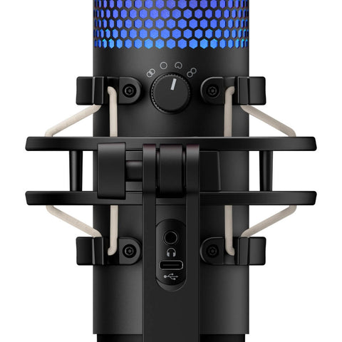 HyperX Micrófono Alámbrico de Condensador para Streaming RGB QuadCast S
