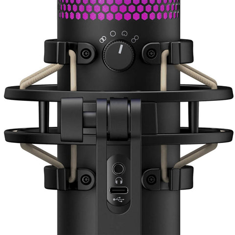 HyperX Micrófono Alámbrico de Condensador para Streaming RGB QuadCast S