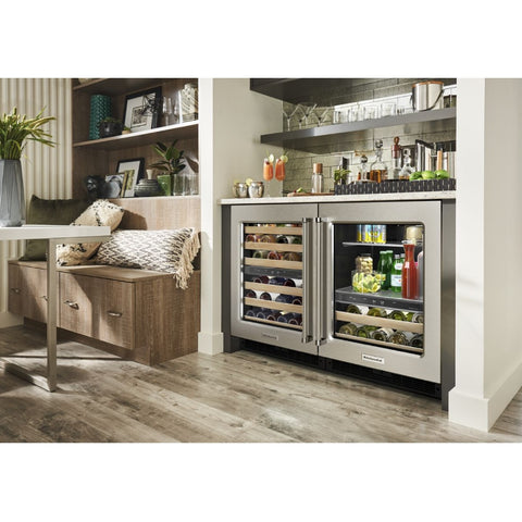 KitchenAid Mini Refrigerador de Bebidas 24" con Puerta Vidrio (KUBR214KSB)