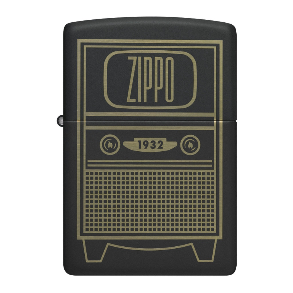Zippo Encendedor Vintage TV, Black Matte