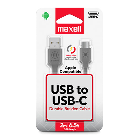Maxell Cable Carga Rápida USB a USB-C, 2 Metros