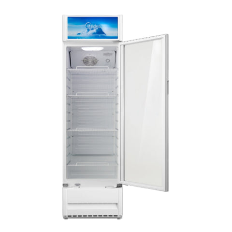 Midea Refrigeradora Exhibidor 11 Pies con Luz (MDRZ309CCNWH-CA)