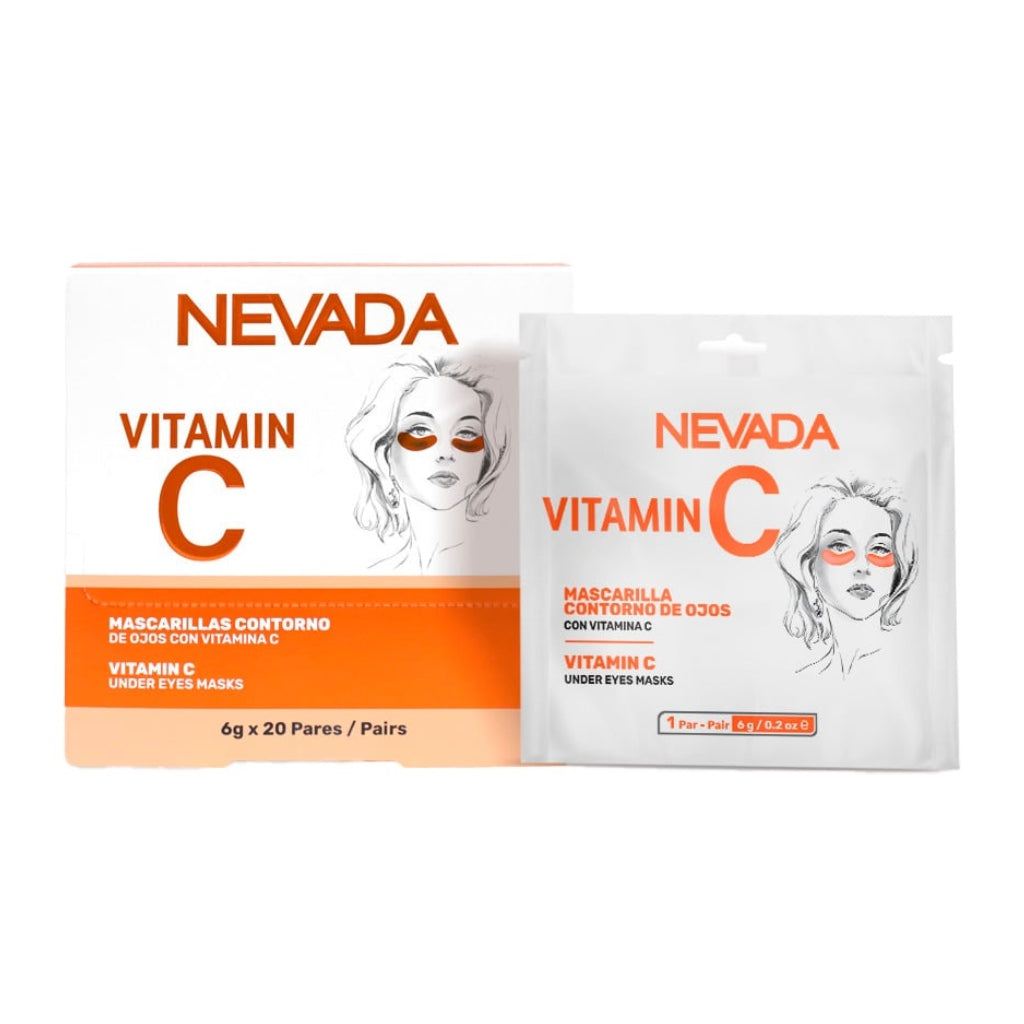 Nevada Kit Mascarillas Contorno de Ojos con Vitamin C, 1 Par