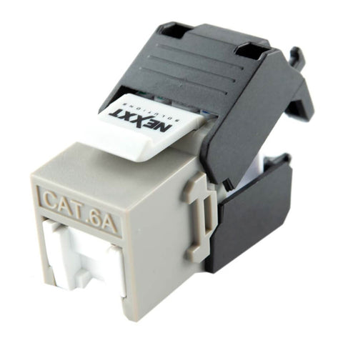 Nexxt Solutions Infrastructure Keystone Jack Cat6A, Gris