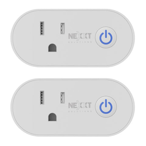 Nexxt Solutions Set Enchufes Wi-Fi Inteligente NHP-S6112PK, 2 Unidades
