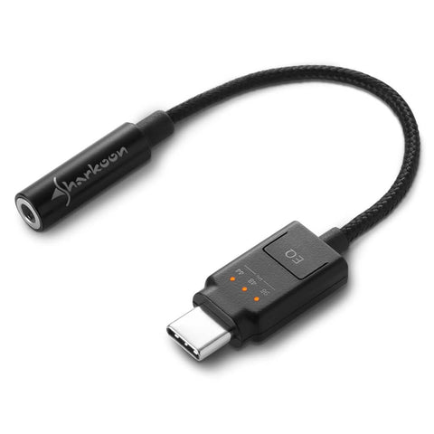 Sharkoon Tarjeta de Sonido USB-C a 3.5mm Mobile DAC, 9cm