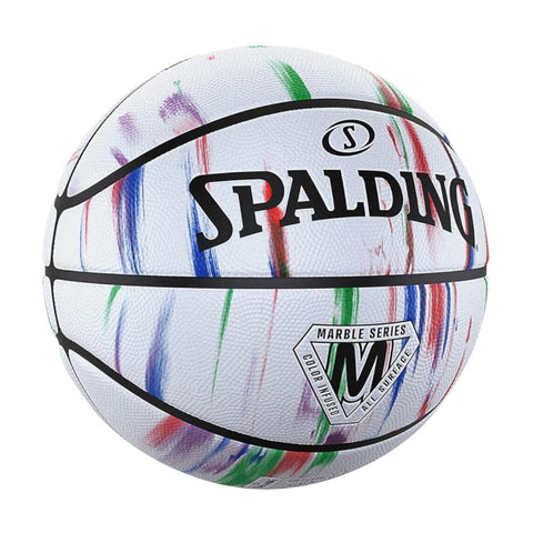 Spalding Balón Basketball Marble #7, Blanco