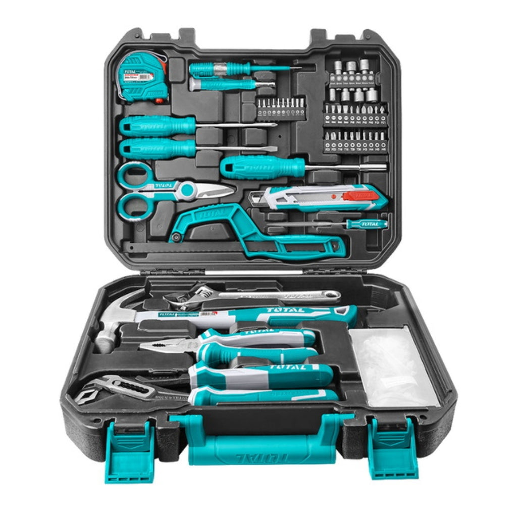 Detalle de la caja del kit de herramientas de la caja de herramientas  conjunto de instrumentos