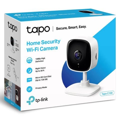 TP-Link Cámara de Seguridad Inteligente Wi-Fi para Interiores, Tapo C100