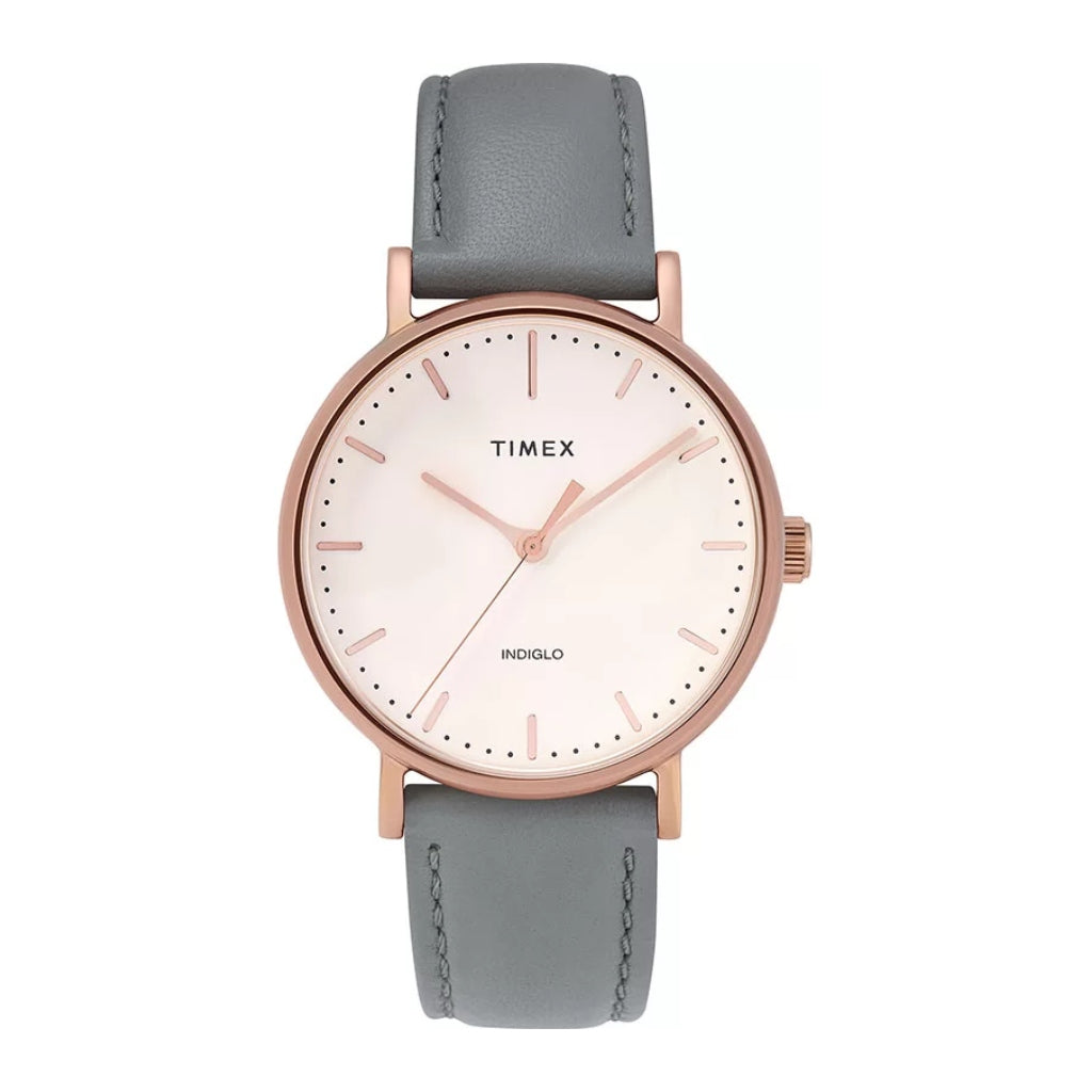 Timex Reloj Análogo para Mujer Fairfield Cuero, TW2T31800
