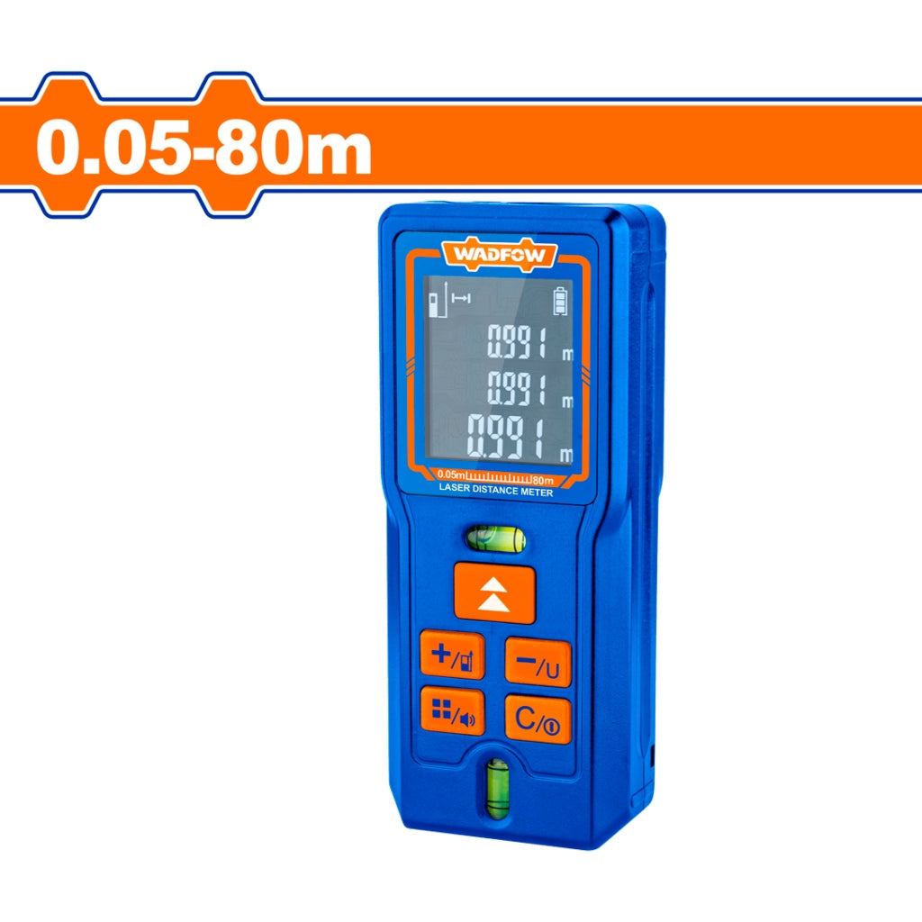 Medidor láser DT50 de 165 pies, medidor de distancia láser de 164.0 ft,  mango portátil, herramienta de medición digital, buscador de rango,  pantalla