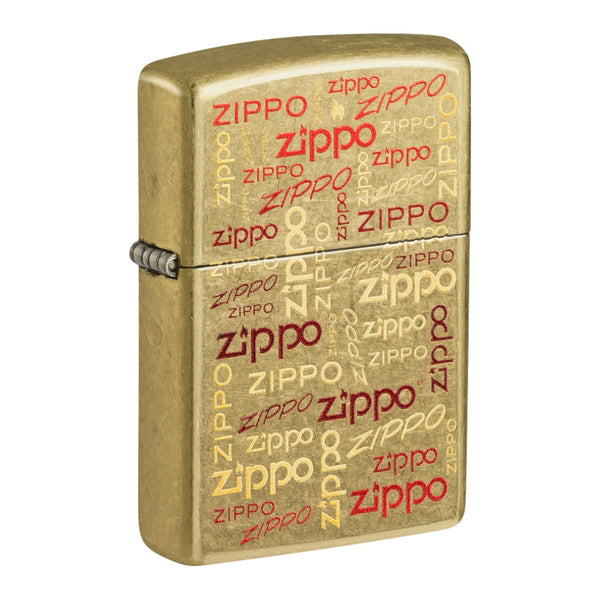 Zippo Encendedor Logos de Color, Dorado