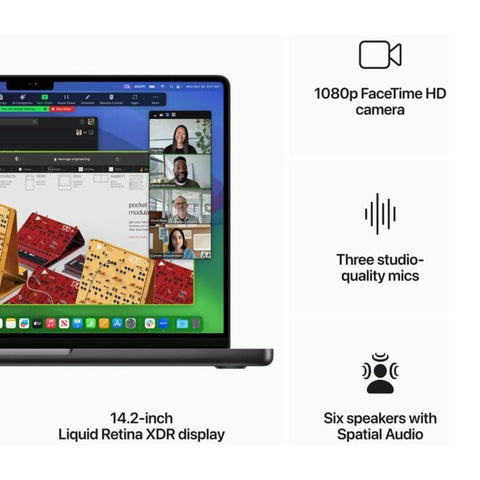 Apple Laptop 14.2" MacBook Pro M3 Inglés 1TB, MRX43LL/A