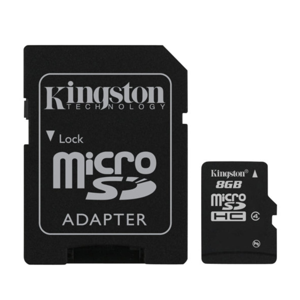 Kingston Tarjeta de Memoria Flash 8 GB con Adaptador MicroSDHC a SD Incluido