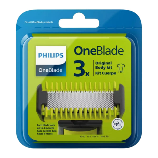 Philips Set Cuchillas Reemplazables para Afeitadora Oneblade (QP63051)