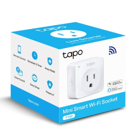 TP-Link Tapo Mini Enchufe Inteligente Wi-Fi, P100 (1-pack)
