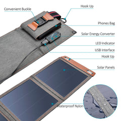 Choetech Cargador Solar Plegable Portátil 14w (sc004)
