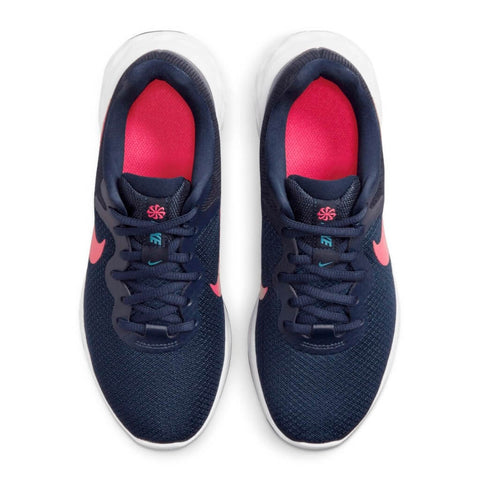Nike Tenis Revolution 6 Azul/Rosa, para Mujer