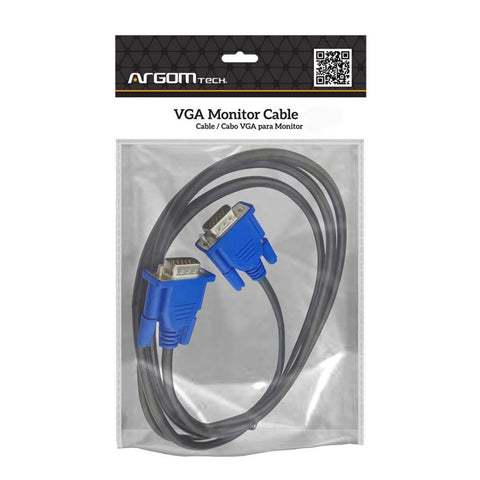 Argom Cable VGA para Monitor M/M, 1.8M