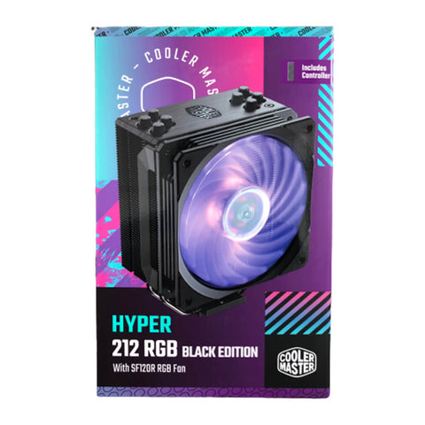 Cooler Master Ventilador para PC con LGA1700, Hyper 212 RGB Black Edition