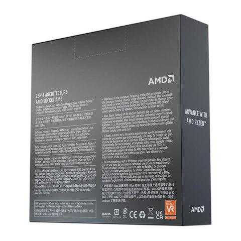 Ryzen Procesador AMD5 7600X 6to 4.7 GHz 6N AM5