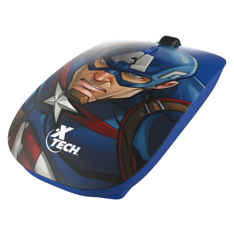 Xtech Mouse Inalámbrico USB Marvel Captain America