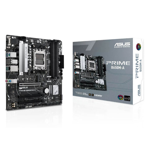 Asus Tarjeta Madre AMD B650 Micro-ATX con DDR5, PRIME B650M-A