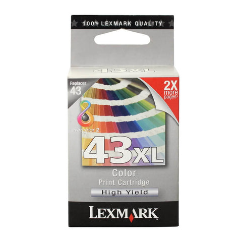 Lexmark Cartucho de Tinta a Color 43 XL (18Y0143)