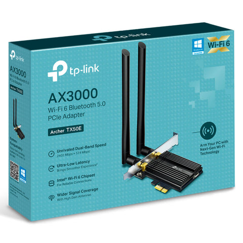 TP-Link Adaptador PCIe Wi-Fi 6 AX3000 Archer TX50E