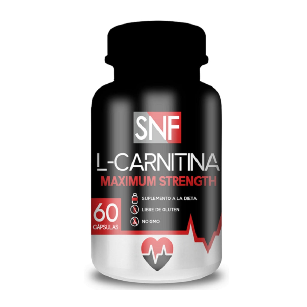 SNF Suplemento Alimenticio L- Carnitina, 60 Cápsulas