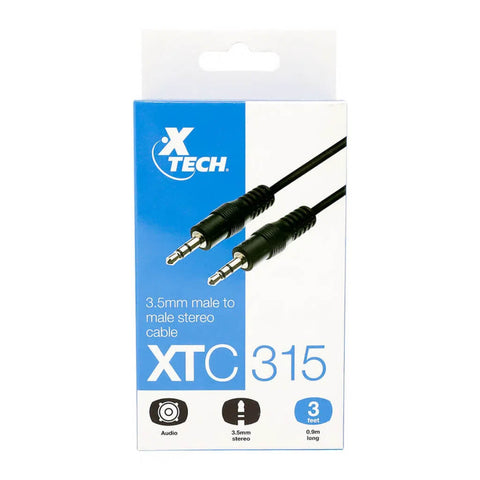Xtech Cable de Audio 3.5 MM Estéreo 90 CM (XTC-315)
