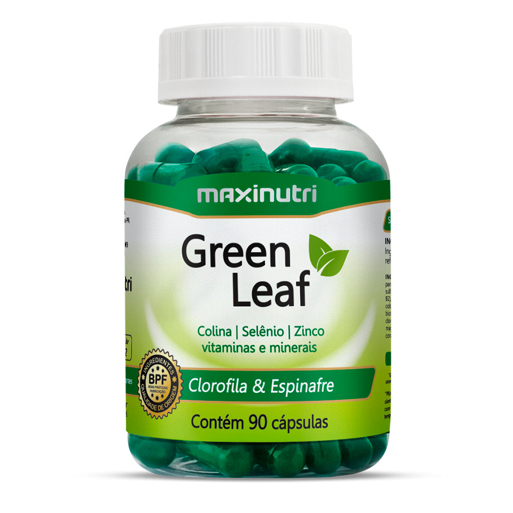 Maxinutri Suplemento Alimenticio Green Leaf, 90 Cápsulas